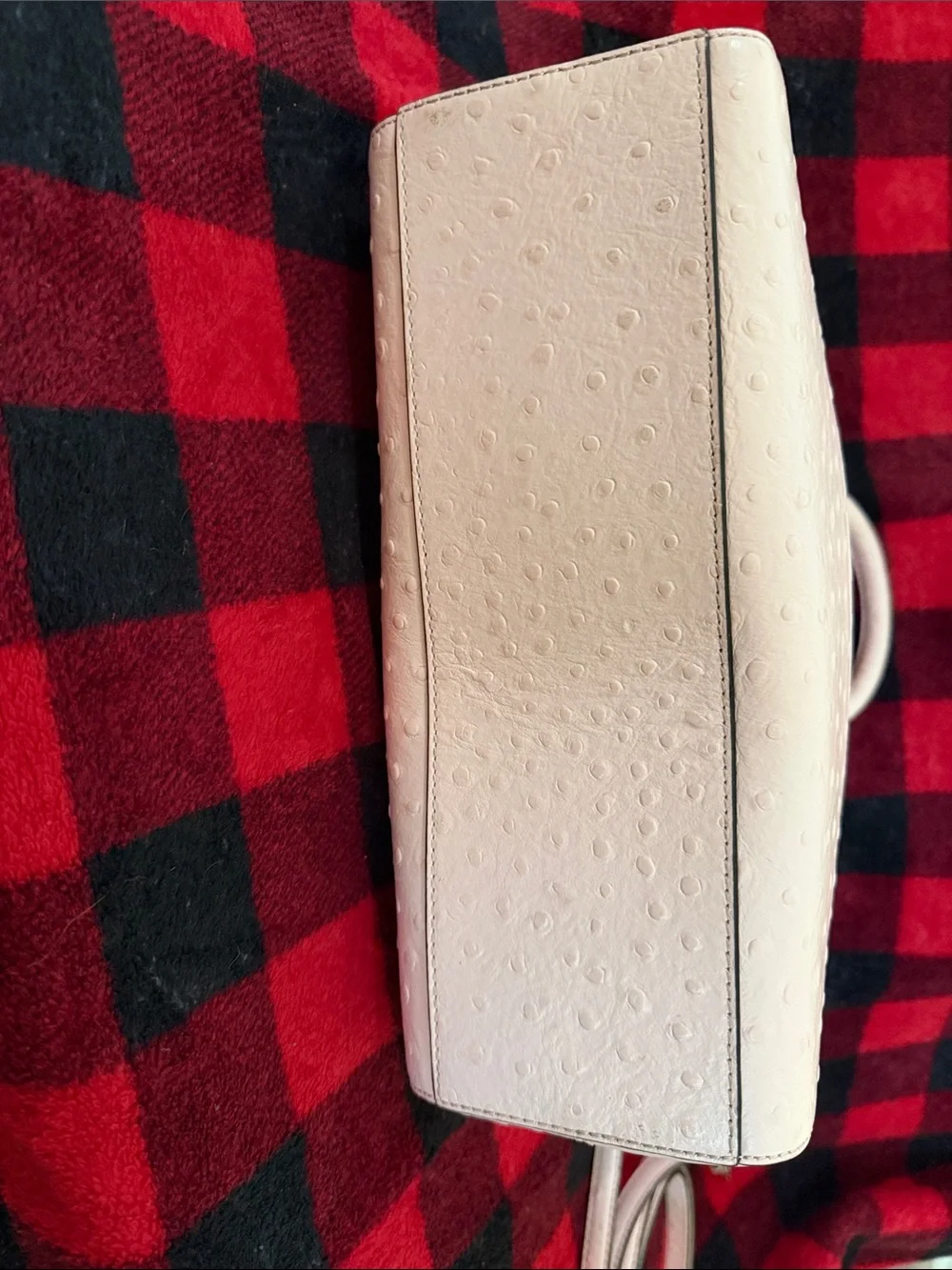 Kate Spade Riverside Street Ostrich Small Felix Satchel